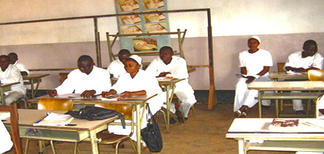 Elèves infirmers à l’Institut Technique Médical BIKISA à Bwamanda
